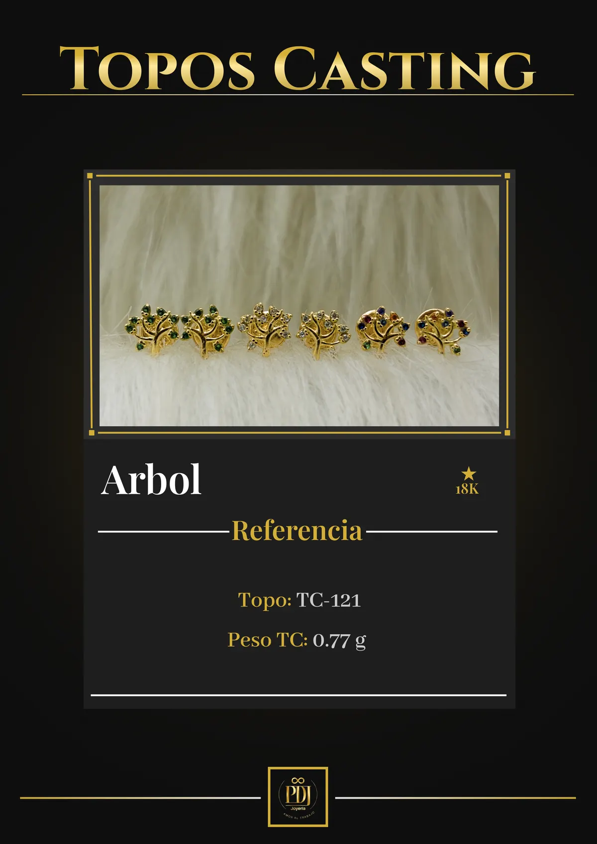 Póster de Arbol en oro 18K — TC-121