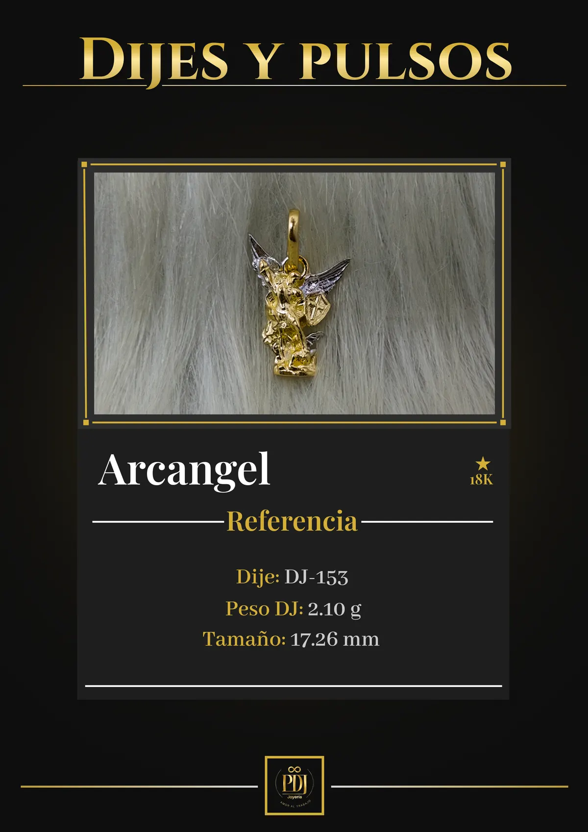 Póster de Arcangel en oro 18K — DJ-153