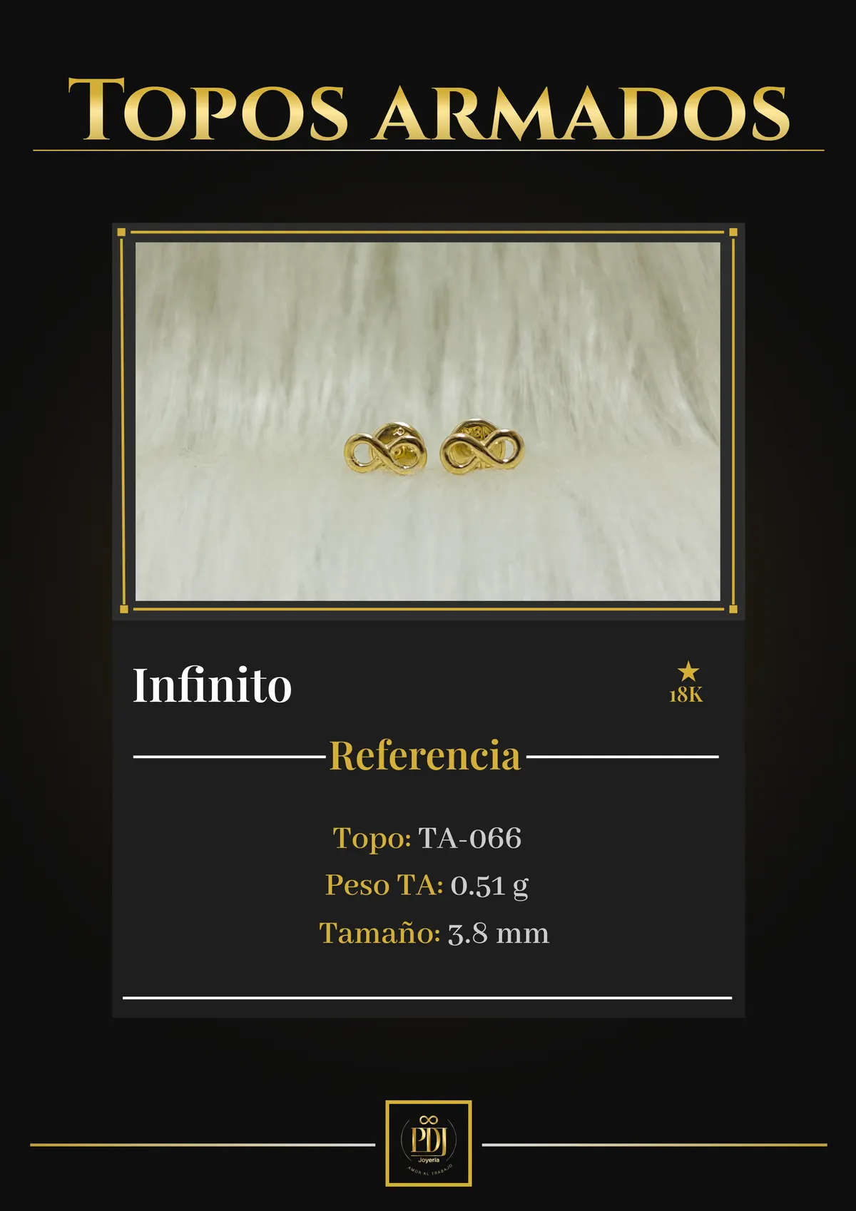 Póster de Infinito en oro 18K — TA-066