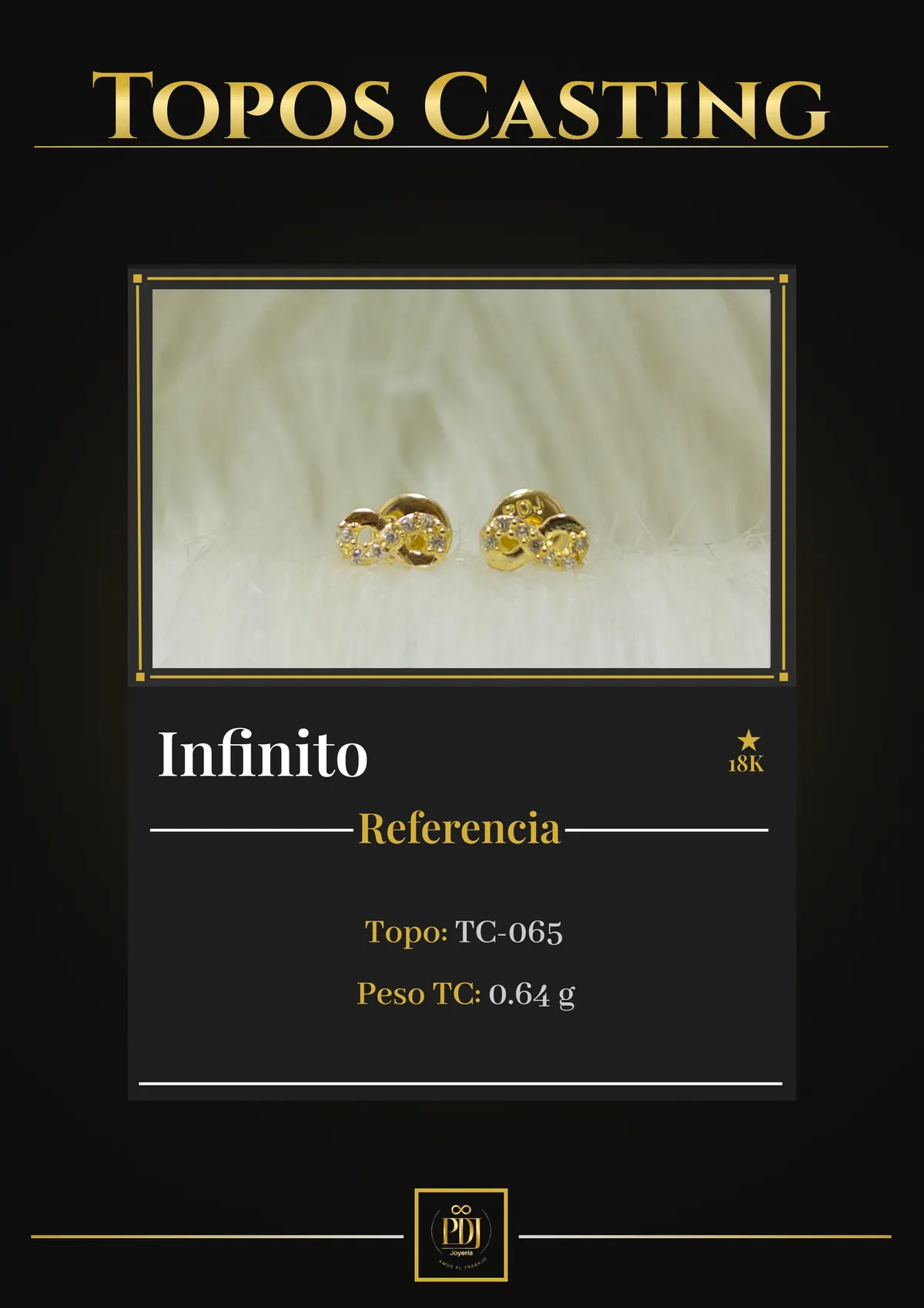 Póster de Infinito en oro 18K — TC-065