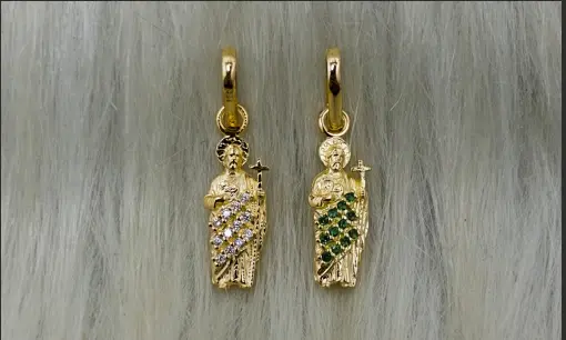 San Judas Tadeo — fotografía de la pieza en oro 18K
