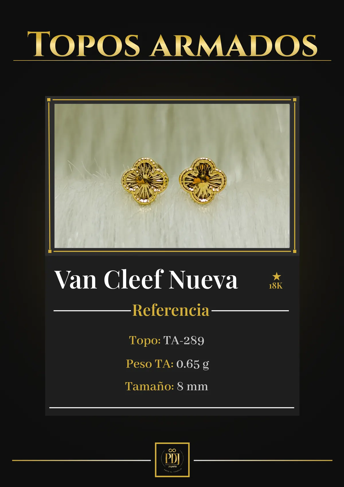 Póster de Van Cleef Nueva en oro 18K — TA-289