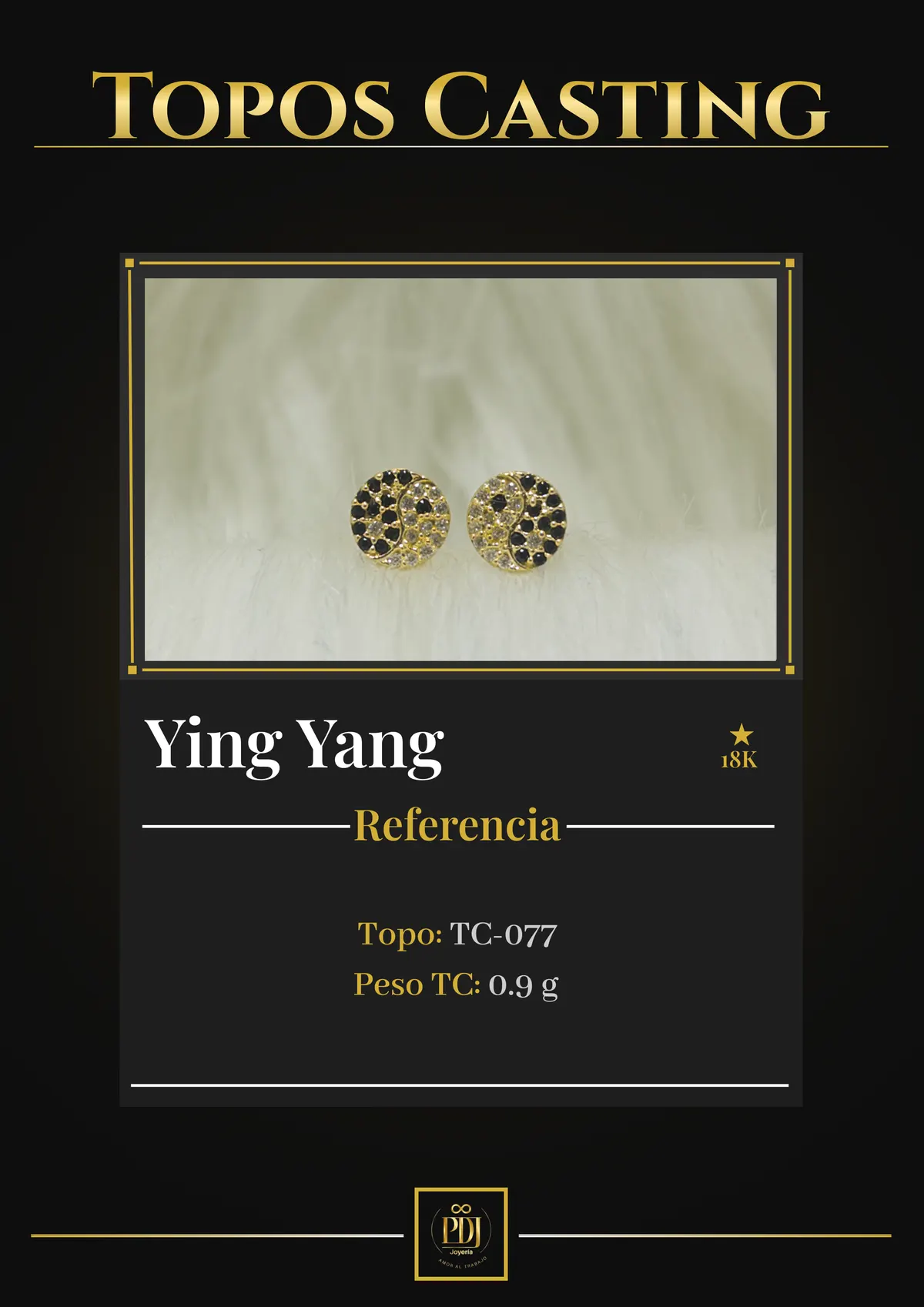 Póster de Ying Yang en oro 18K — TC-077